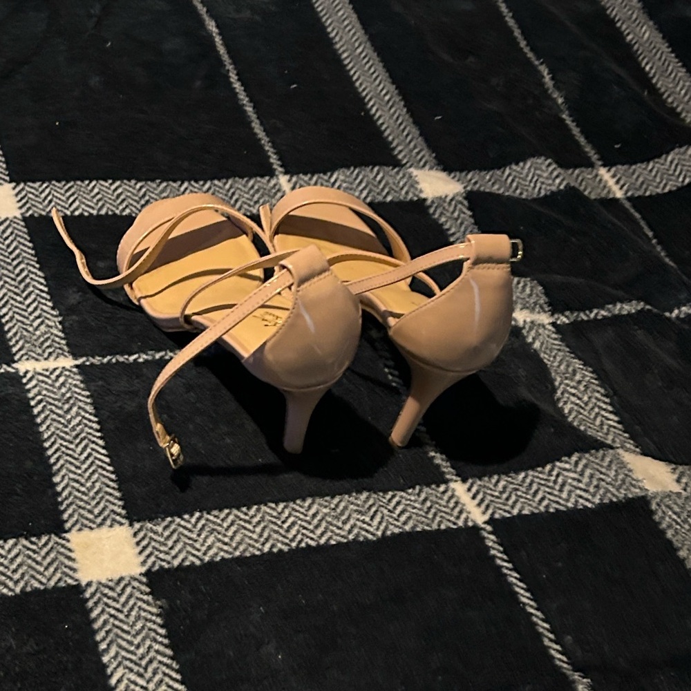 Thalia Sodi Nude Strappy Heels